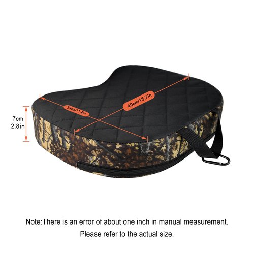 URMONA Portable Hunting Seat Cushion, 11.4 x 15.7 x 2.8in Thicken Lightweight Outdoor Cushion, Waterproof Sponge Dirty Proof Pad for Hunting, Camping, Stadium, Outdoor Sports, Fishing-C
