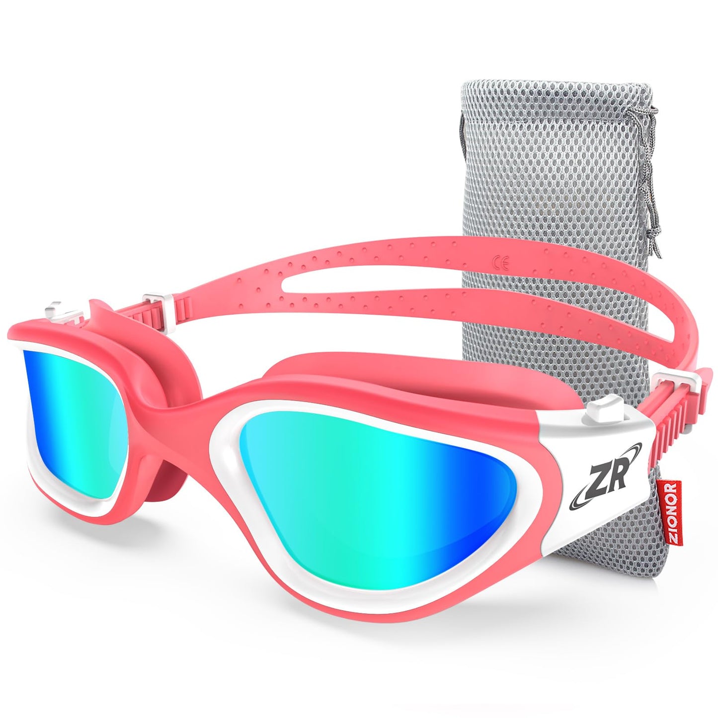 ZIONOR Swim Goggles, Upgraded G1 Polarized Swimming Goggles Anti-Fog for Adult Men Women B1 (Polarized + Bright Mirror Gold)