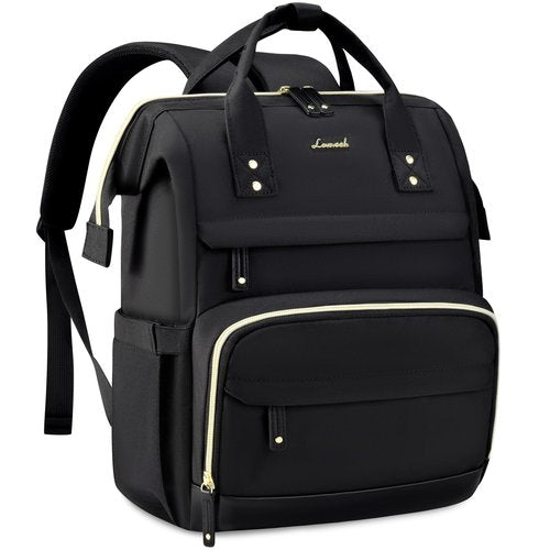 LOVEVOOK Laptop Backpack for Women, 15.6 Inch Work Business Backpacks Purse With Large Capacity, Waterproof Nurse Bag College Bookbag for School, Waterproof Casual Daypack for Travel