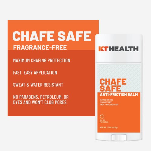 KT Health, Chafe Safe, Anti-Friction Balm, All-Day Friction Protection, Large, Unscented