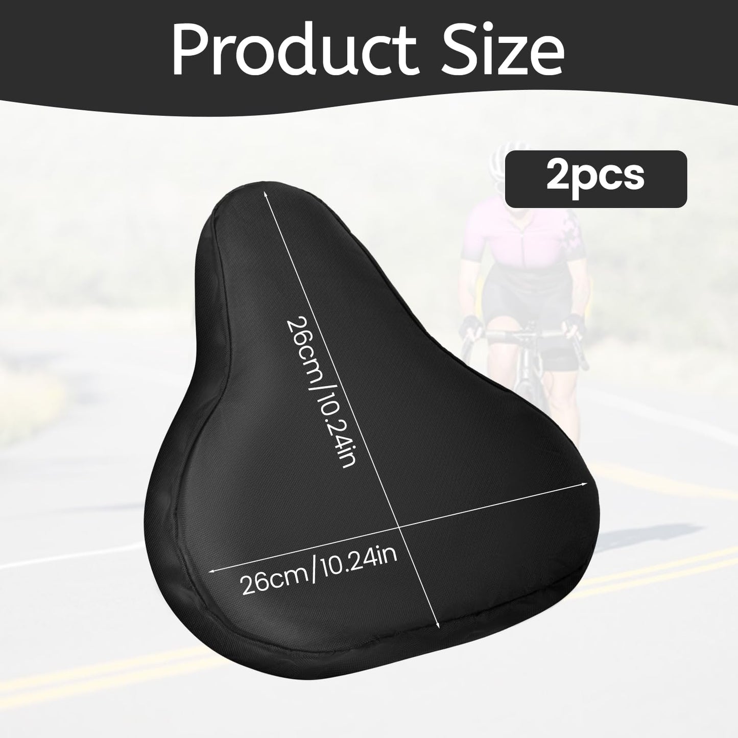 2 Pcs Bike Seat Cover with Drawstring Waterproof UV Protection Bicycle Seat Cover Rain Dustproof Covers for Bicycles Road Bikes Mountain Bikes