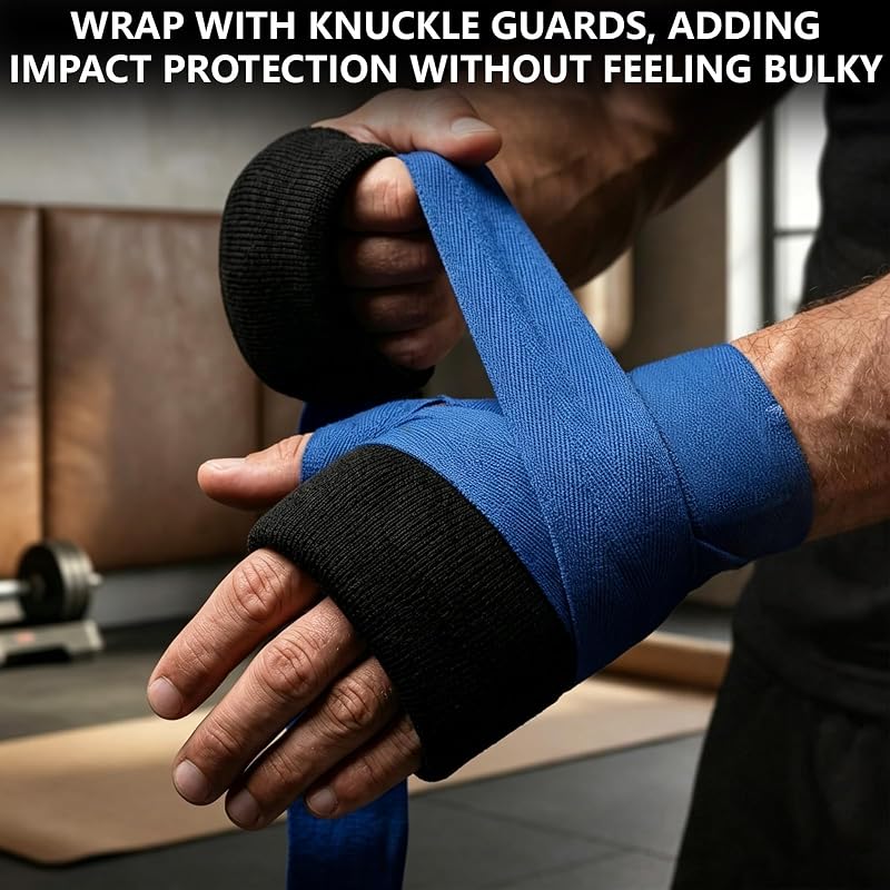 Knuckle Guards for Boxing – Gel Padding 2 Pairs, Black + White, Lightweight Hand Guards