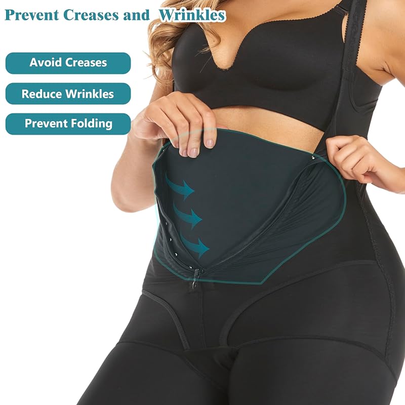 Post Surgery Liposuction Ab Boards and Foams Set (Black) - 8.7x12.2in Front, 11.8x9in Back, 2-Piece Paz Wean