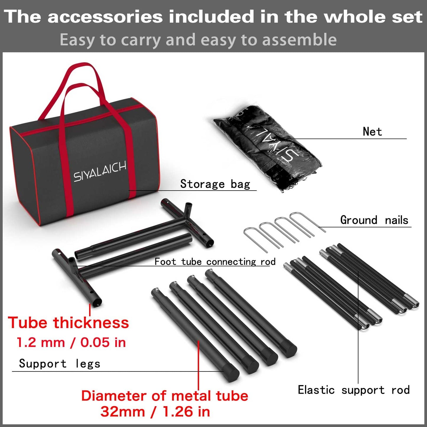 SIYALAICH Ultimate Portable Pitching Target Net for Baseball, Softball & Football | Pro-Tested Practice System with Numbered Strike Zone | Includes Carry Bag & Enables Quick Assembly(Black/Red)