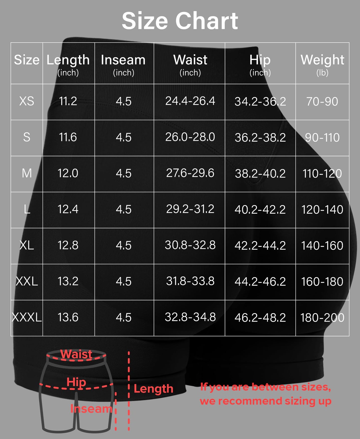 VOYJOY Women Workout Impact Shorts 2.5"/ 3.6"/ 4.5"/ 6" Scrunch Butt Booty
