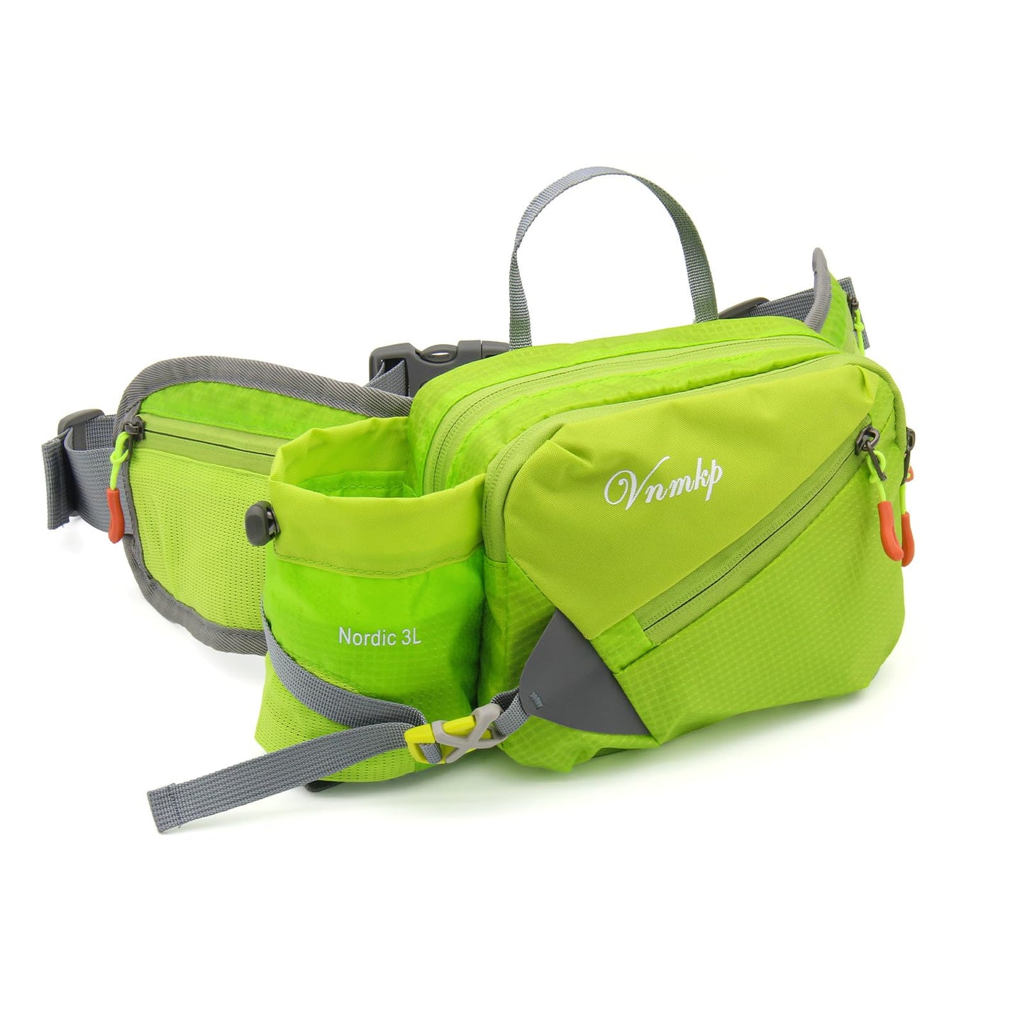 Waist Pack with Water Bottle Holder for Men and Women for Running Climbing Hiking Fitness Cycling and Other Outdoor Sports Green