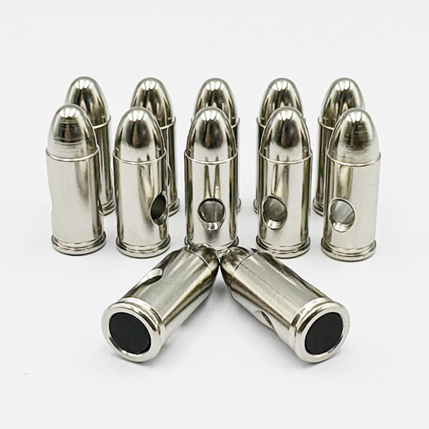 Bayattoo 32 ACP Steel Safety Practice Rounds Action Trainer 7.65×17mm Dummy Round Dry Fire Training Snap Cap (12pk)