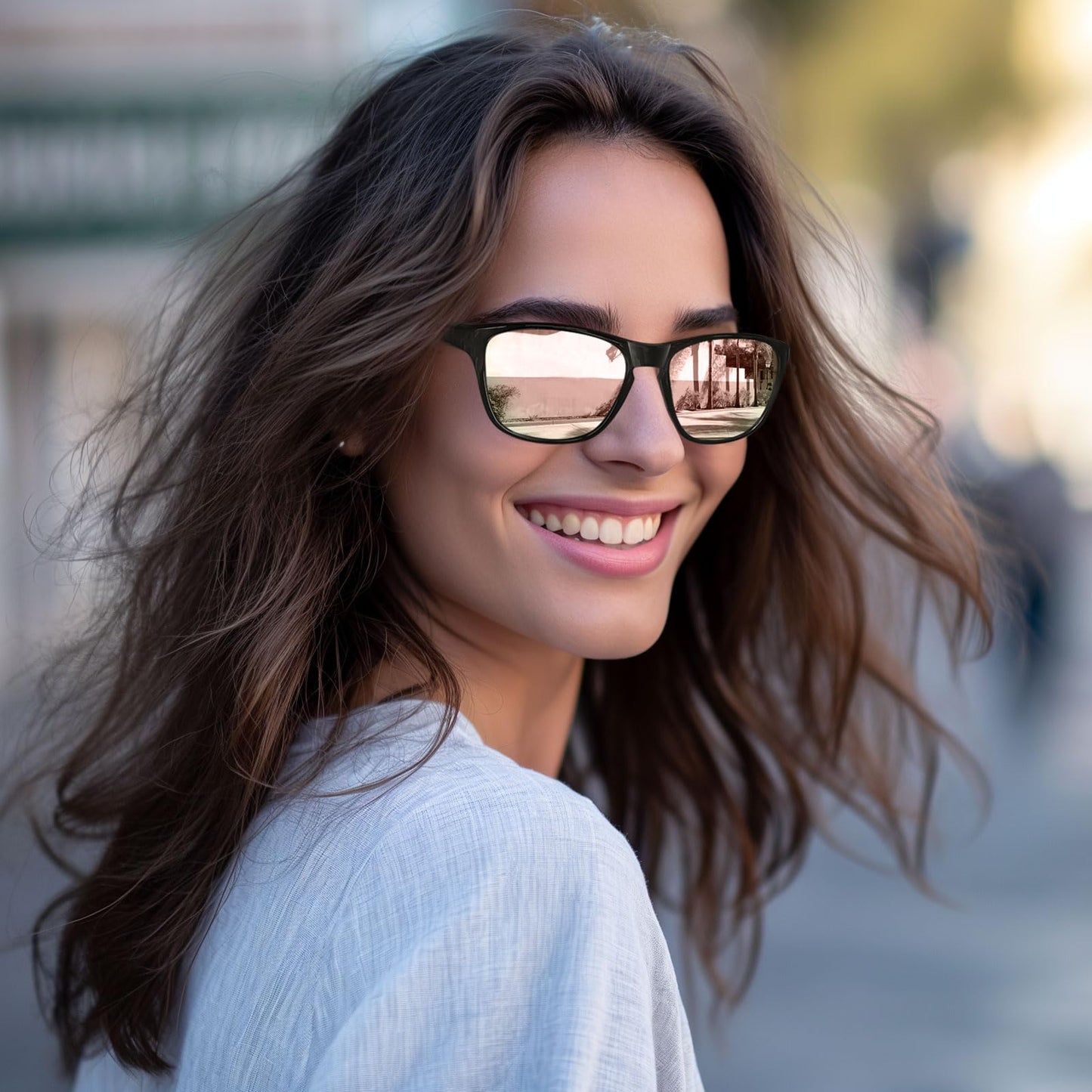 MEETSUN Polarized Sports Sunglasses for Women Men Driving Running Cycling Fishing Sun Glasses UV400 Protection Black Frame-Pink Mirror Lens