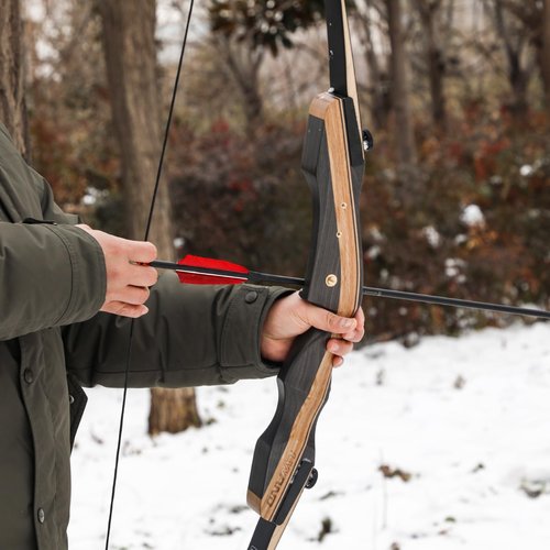LWANO Archery Takedown Recurve Bow 62", Standard Recurve Bow for Aldults & Beginners, Right Handed, 25-50 Lbs