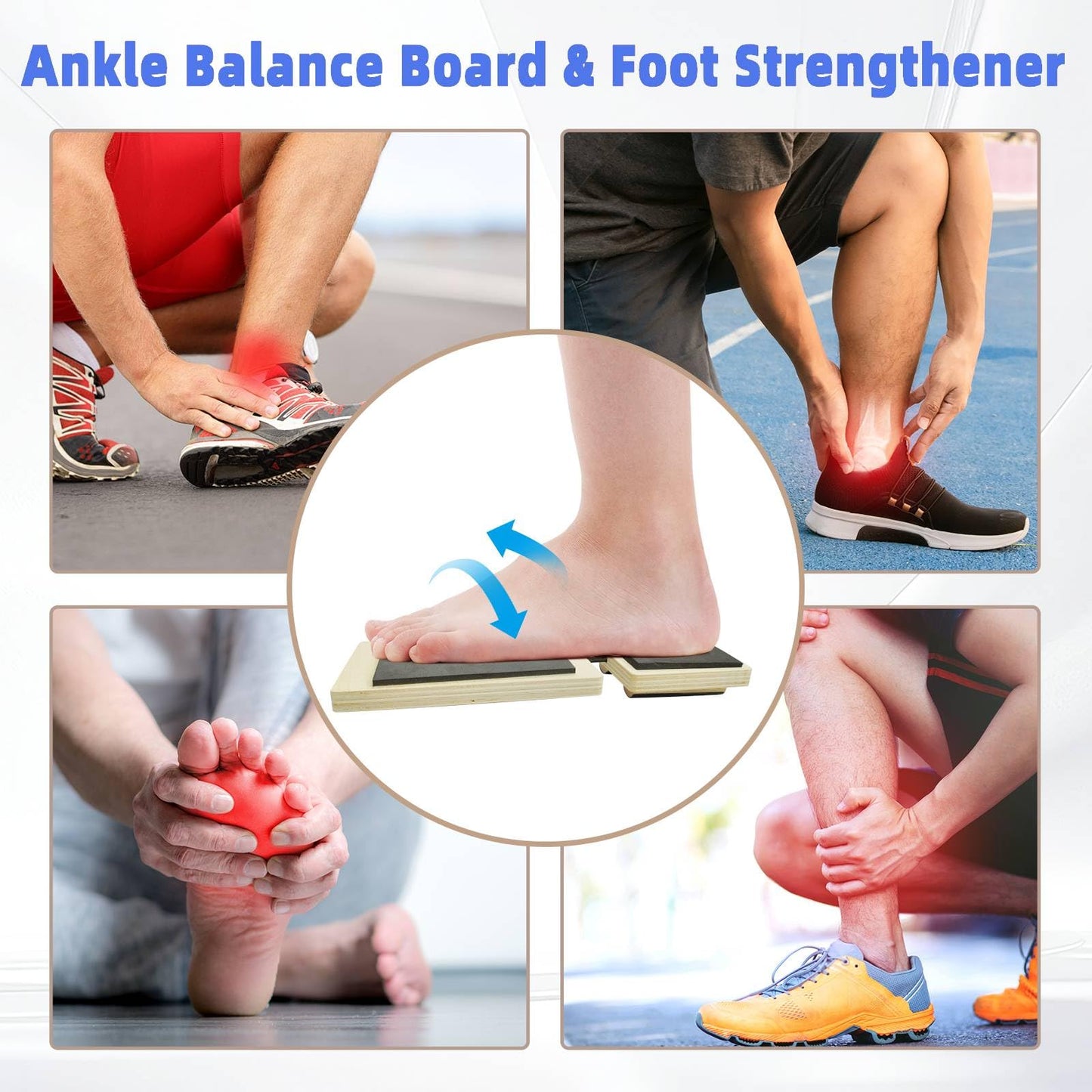 VSIVSI Ankle Foot Strengthener for Ankle Mobility,Single Leg Ankle Balance Board for Sprained,Balance Training,Physical Therapy,Posture Correction,Stability Exercises,Home Gym Equipment Fitness Axis Board