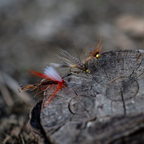 Goture 30pcs Lures Fly Fishing Flies Kit - Trout Bass Salmon Fishing Assortment - Dry Wet Streamers Nymphs