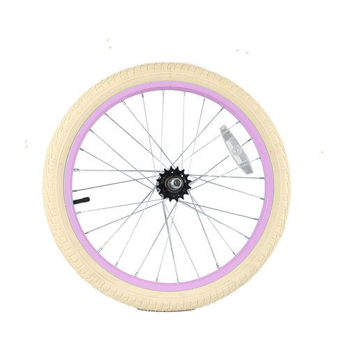WEEROCK 20 Inch Front Wheel for Kid Bike, 20" Replacement Bicycle Wheel Set with 20 in Bike Tire and Inner Tube, Purple