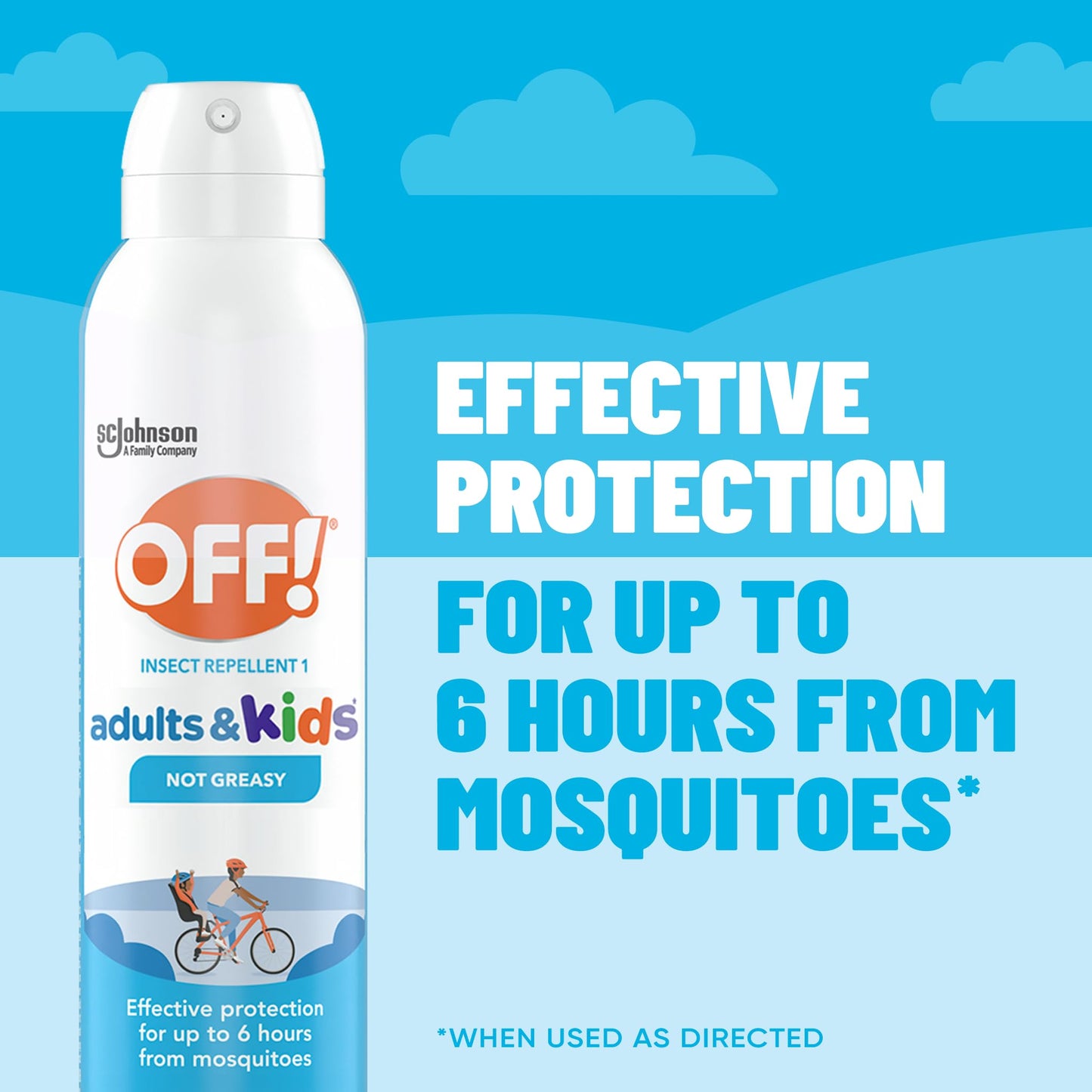 OFF! Insect Repellent Aerosol for Adults & Kids, Fragrance-Free Picaridin Bug Spray for Everyday DEET-Free Protection from Mosquitoes and Ticks, 5 oz