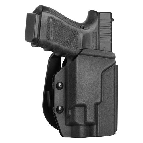 OWB Kydex Light Bearing Holster for Glock 17,19(Gen 1-4) with Streamlight TLR-7,TLR-7A,TLR-7X,TLR-8,TLR-8XG flaslight,Optic Ready,Adj. Cant & Retention, Right Hand.