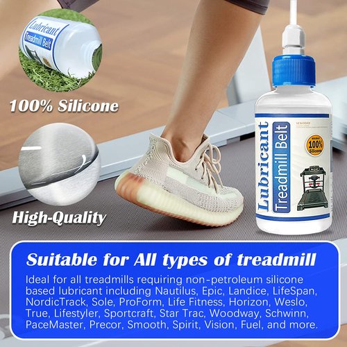 SEKODAY Silicone Treadmill Belt Lubricant/Lube Kit - 8.4 Oz/Performance with 2 Application Tubes and 2 Precision Tip Caps to Controlled Flow - No Odor & No Propellants - Easy to Apply…