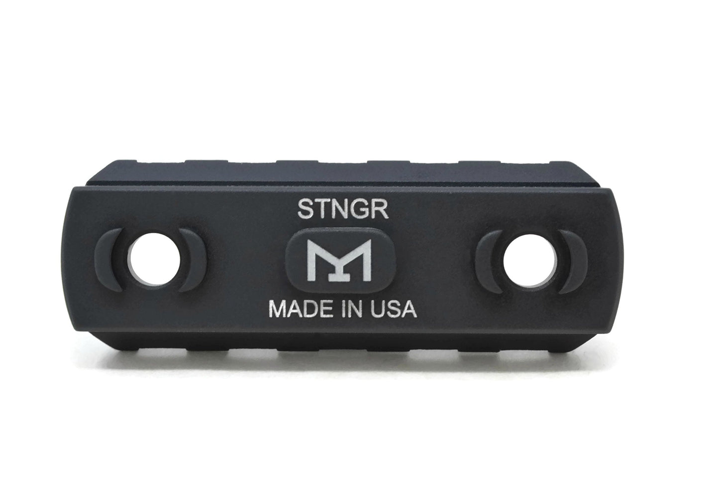 STNGR USA 5-Slot M-LOK Aluminum Picatinny Rail Section Accessory - Proudly Made in USA - Includes 2 T-Nuts & 2 Screws