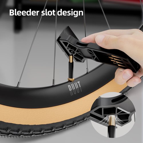 CYCLAMI 2-in-1 Bike Tire Levers Tool Kit - Ultra Strong Portable Tire Removal Crowbar for Road & Mountain Bikes - Durable Bicycle Tire Repair Tools, Easy Install/Remove for Standard Tires (Black)
