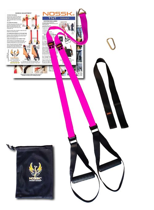 NOSSK TNT Pro Suspension Fitness Trainer (Pink) - Proud to be a USA Company