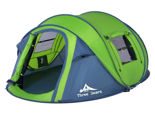 ThreeBears Instant Pop-Up Tent?? Person Tent with Easy Automatic Setup, Ideal for Camping, Traveling, and Outdoor Adventures. Quick and Convenient Assembly