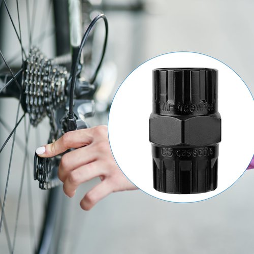 Gosknor Freewheel Removal Tool, Steel Bike Freewheel Remover Cassette Removal Socket Cassette Lockring Tool Compatible with Shimano, SRAM, Sun Race, Sun Tour
