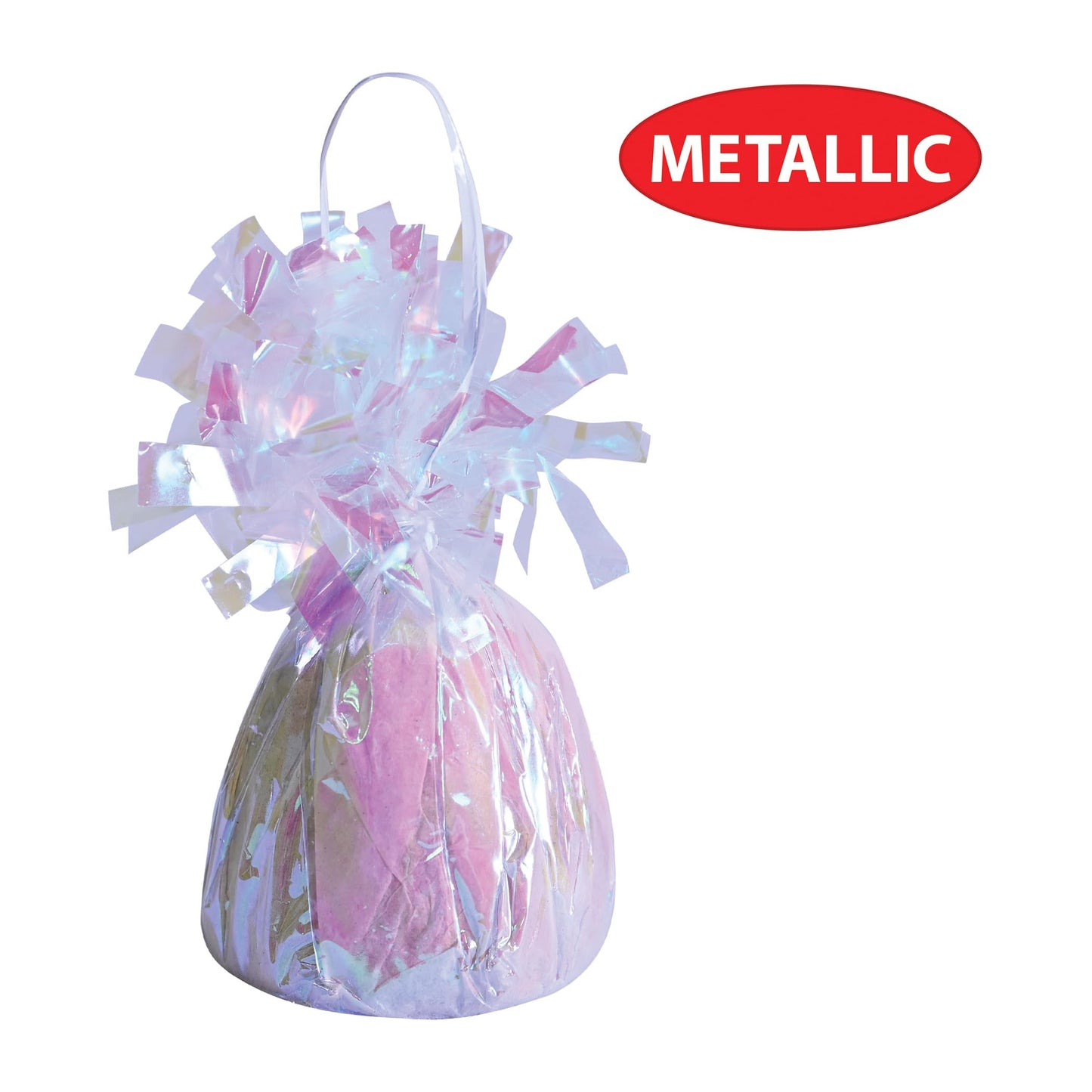 Beistle Wrapped Balloon Weight – 6 Pack, Opalescent Balloon Centerpiece and Bouquet Holders, Party Decoration Accessories and Event Décor for Birthdays, Weddings and Graduation Parties, 6 Oz