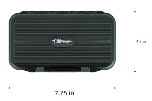Kingfisher Large Waterproof 12 Compartment and Foam Fly Fishing Box