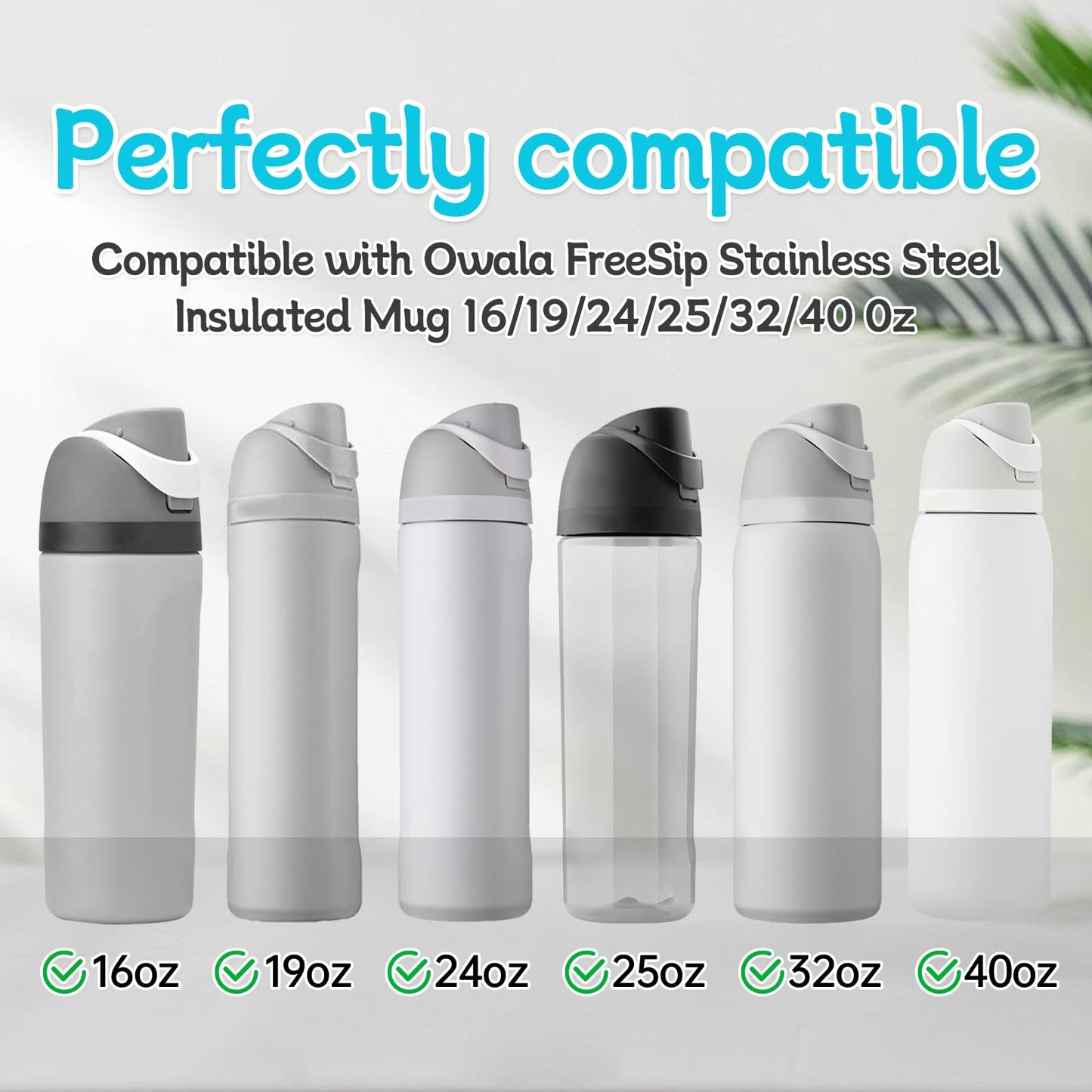 ZONBBEE 3 Sets Replacement Seal Stopper and O Ring Gasket Compatible with Owala FreeSip 24oz 32oz,Water Bottle Lid Insert Cap Rubber Seal Parts for Owala 16/19/24/32/40oz Mouth Piece Accessories Z3K8