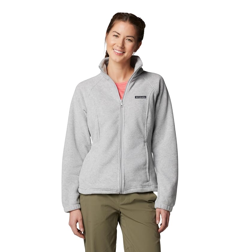 Columbia Benton Springs Full Zip Fleece Jacket for Women - Cirrus Grey Heather, Medium