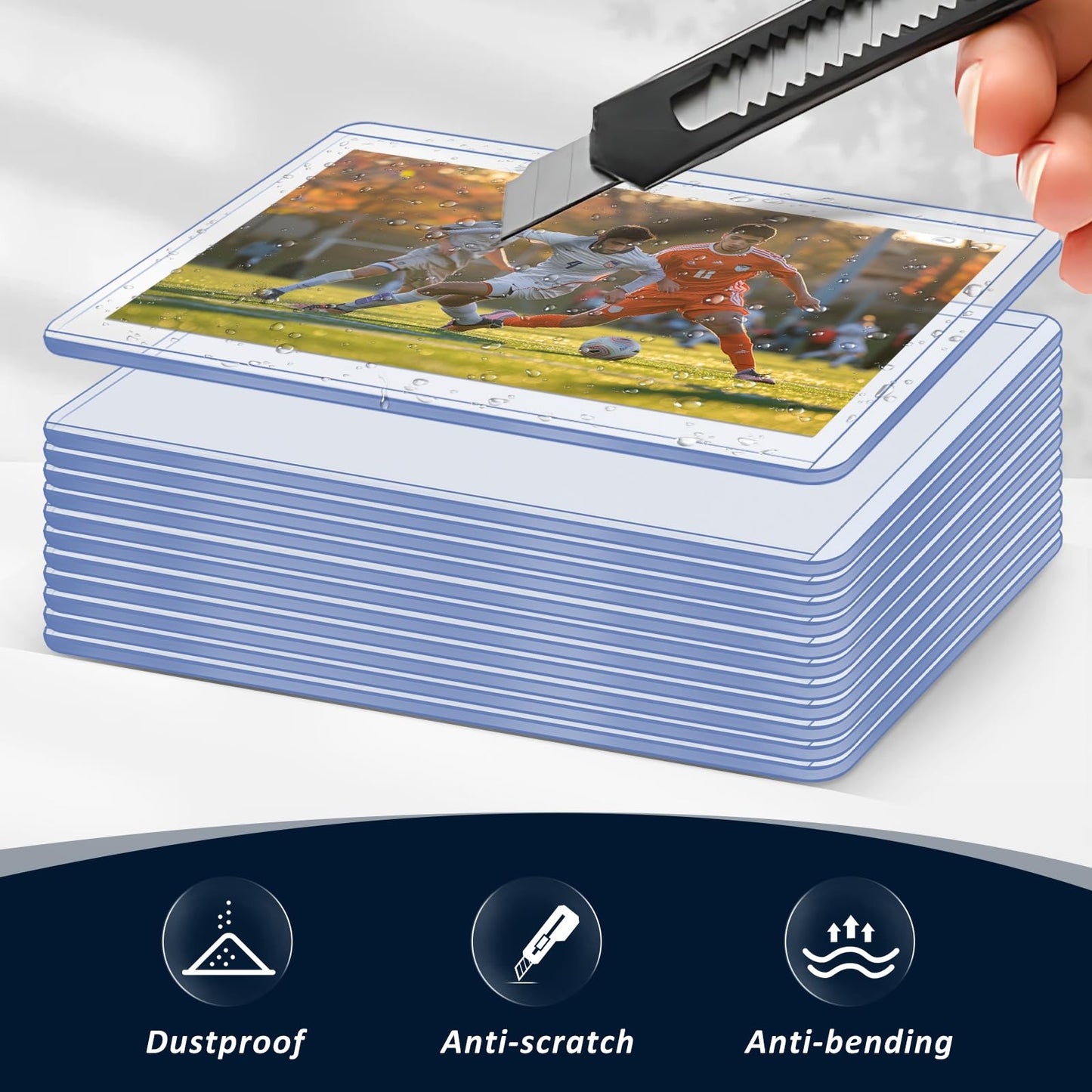 15 Pack Top Loads for Cards 3"x4" Hard Plastic Card Sleeves Baseball Card Protectors Hard Plastic Sports Card Holder for Trading Cards, Baseball Cards, Game Cards