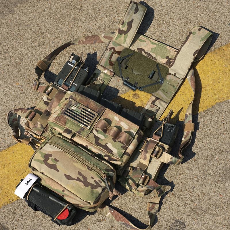 MC Tactical MOLLE Panel for Chest Rig - Full Webbing System for End User Devices