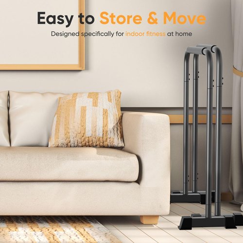 Klismos 2-in-1 Adjustable Dip Bar Stand – Heavy Duty Parallel Bars for Home Workout, Strength Training & Calisthenics