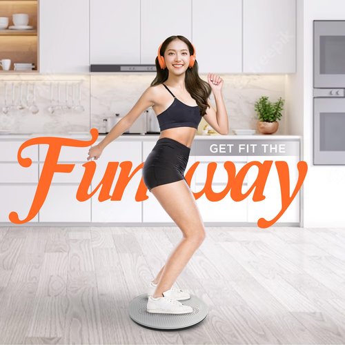 Yes4All 15-Inch XXL Twister Board, Abdominal Exercise Machine with 8 Magnets & Beads, Waist Twisting Disc for Any Foot Size, Ab Workout, Body Shaping and Slimming