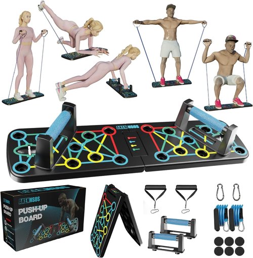 Push Up Board - Premium At Home Workout Equipment, Ideal Calisthenics Equipment, Versatile Fitness Equipment for Strength Training and Muscle Building