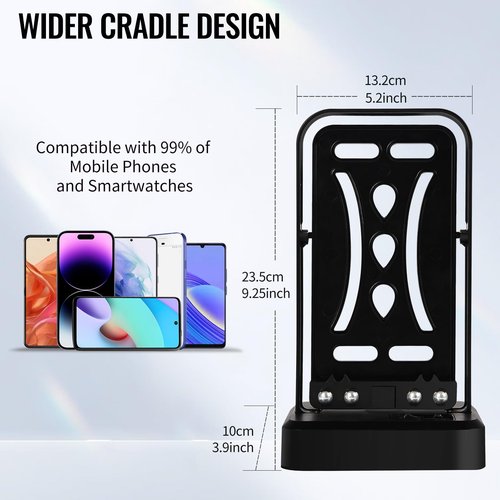 [2025 Version] Phone Swing for Step Counter,Quick Step Earning Device, (Support 2 Phones) [Mute Version],Compatible with IOS and Android,Slient Mode