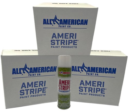 Ameri-Stripe White Athletic Field Marking Spray Paint - 3 Case Pack (36 Cans) 18 oz of Paint per Can