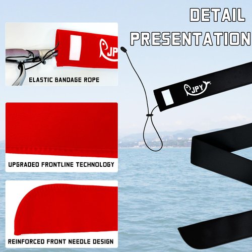 JPY 2 Pcs Neoprene Fishing Rod Sleeve Protective Rod Covers for Fishing Poles Hook-Resistant Rod Storage Case Fits Spinning Casting Trolling Rods (70 in)
