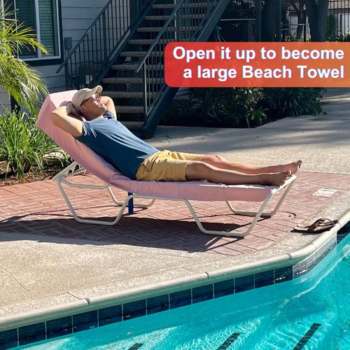 Beach Towel Blanket Changing Robe Surf Poncho for Surfing Swimming Pool Outdoor Camping, Microfiber Quick Dry Towel (Pink, Adult)