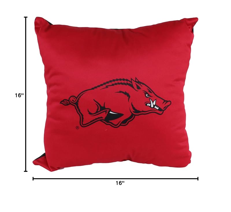 Arkansas Razorbacks 16" Decorative Pillow - Reversible, Officially Licensed