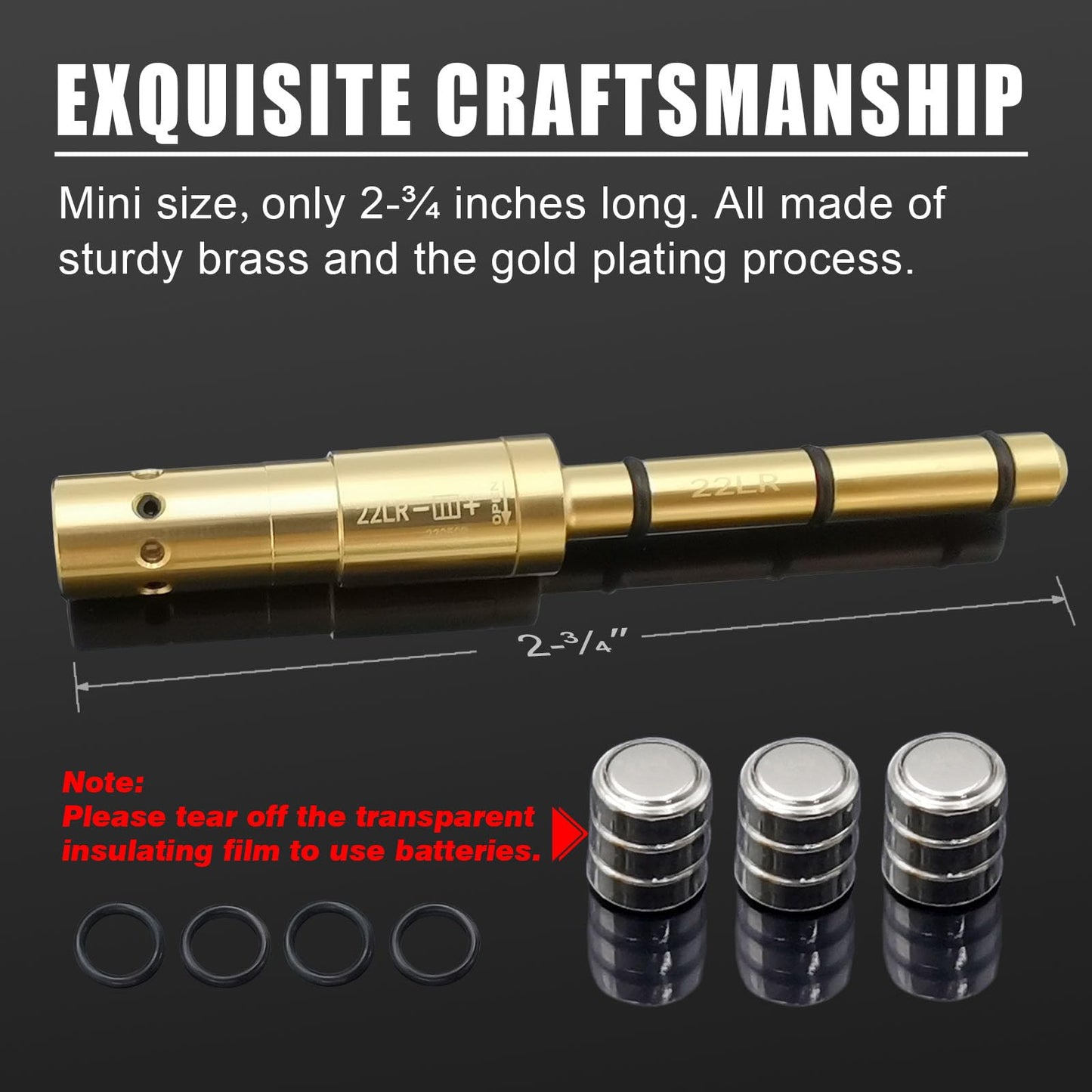 Angeebin Special Laser Boresighter End Barrel Laser Bore Sight Accurately and Easy to Fit Revolvers Pistols Rifle and Air Guns (.22LR/.223REM)
