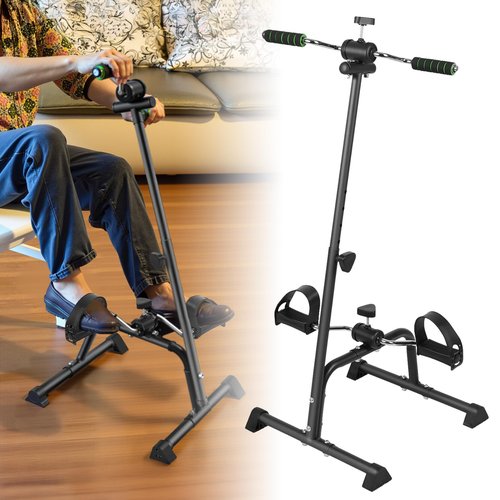 Exercise Bike for Seniors,Pedal Exerciser Bike Hand Arm Leg and Knee Peddler Adjustable Exercise Equipment for Seniors,Elderly Foot Pedal Exercise Machine for Home Gym Total Body Workout