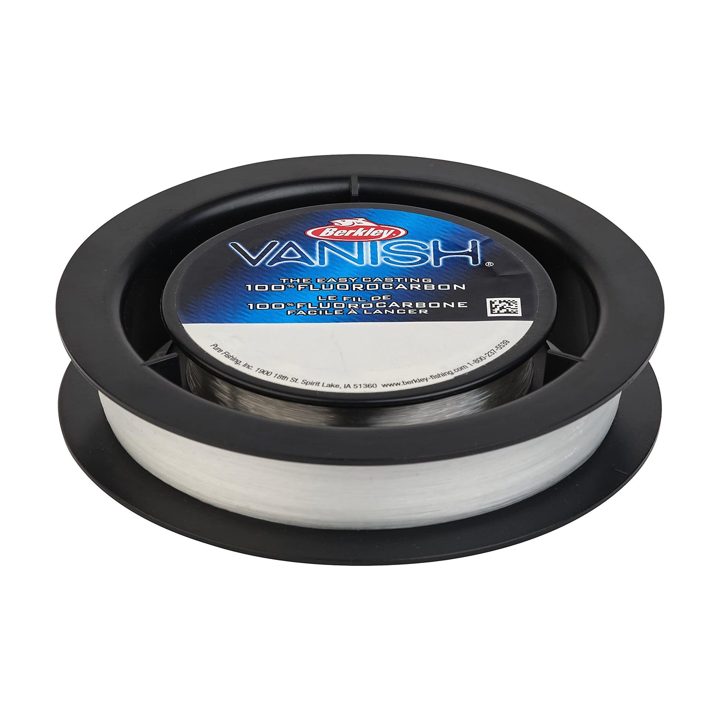 SpiderWire Ultracast Braid Vanish Fluorocarbon Dual Spool, 10lb Translucent Braid with 20lb Clear Fluoro Leader, 164yd | 150m