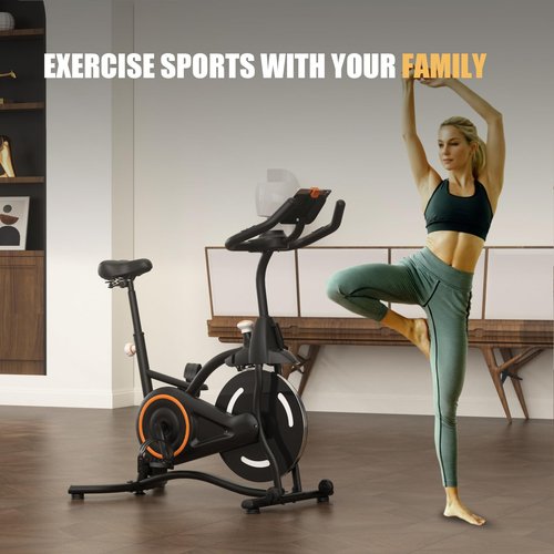 CYCLERADE Exercise Bike,Stationary Bikes for Home,Adjustable Workout Bike, Professional Exercise Bikes for Home, Efficient Workout Bike with Smartphone Mount & Digital Pulse Display