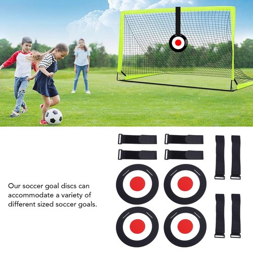 JAOCDOEN 4PCS Soccer Goal Target Discs Soccer Goal Target Soccer Targets Discs Set ABS Soccer Goal Target Training Equipment with Straps for Sports Training