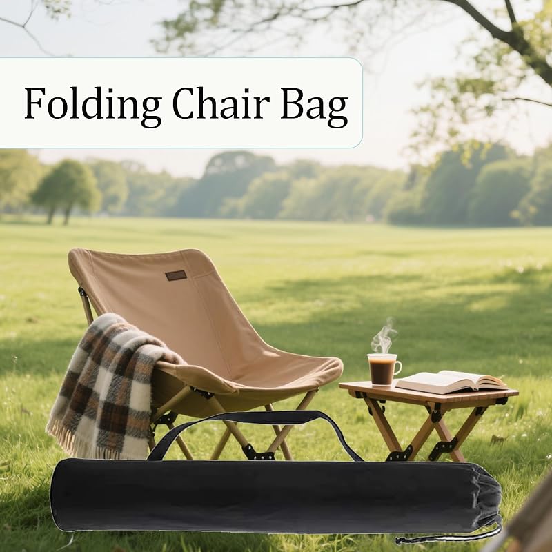 3Pcs Camping Chair Replacement Bags - 100x30cm Drawstring Carry Bags for Folding Chairs (Black) - 0.8 x 7.5 x 5.5 Inches Variation