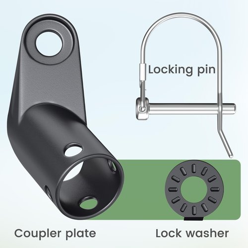 Bike Trailer Hitch, Soliwo Bicycle Trailer Hitch Coupler for Schwinn, Instep Bikes Trailer Connector, Bicycle Trailer Adapter Attachment for Kids, Pet Bicyle, Cargo Bike-Trailer