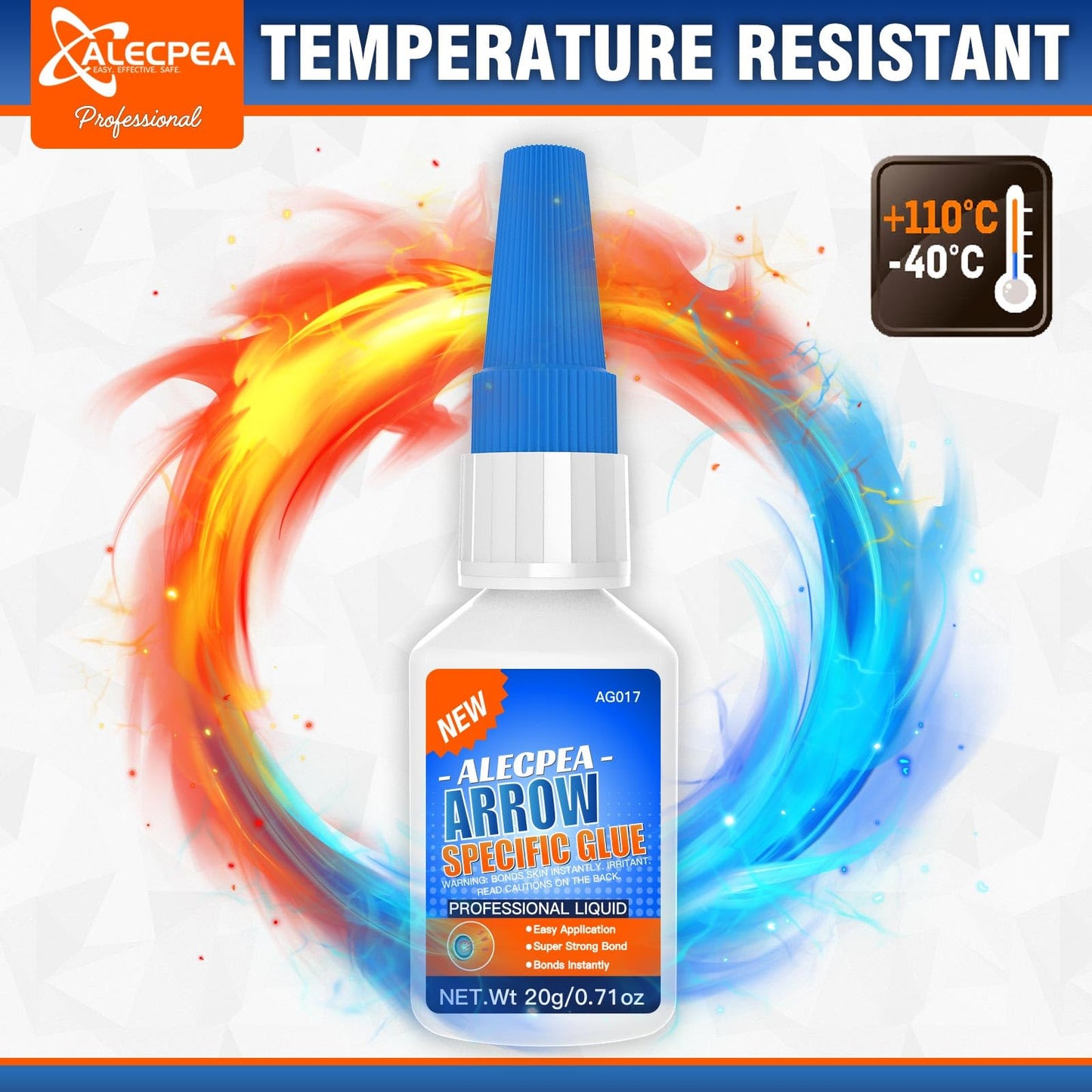 20g Instant Arrow Fletching Glue, Fast-Curing Clear Adhesive for Vanes, Feathers, and Inserts, Perfect for Aluminum, Carbon, and Wood Shafts, Ideal Archery Accessory