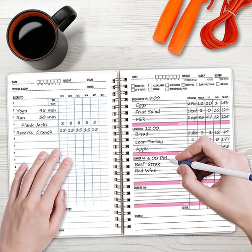 ceiba tree Food Fitness Workout Journal Weight Loss Nutrition Wellness Calorie Counter Log Diary Notebook Meal Planner Diet Exercise Training Health Tracker 6.1" x 8.5"