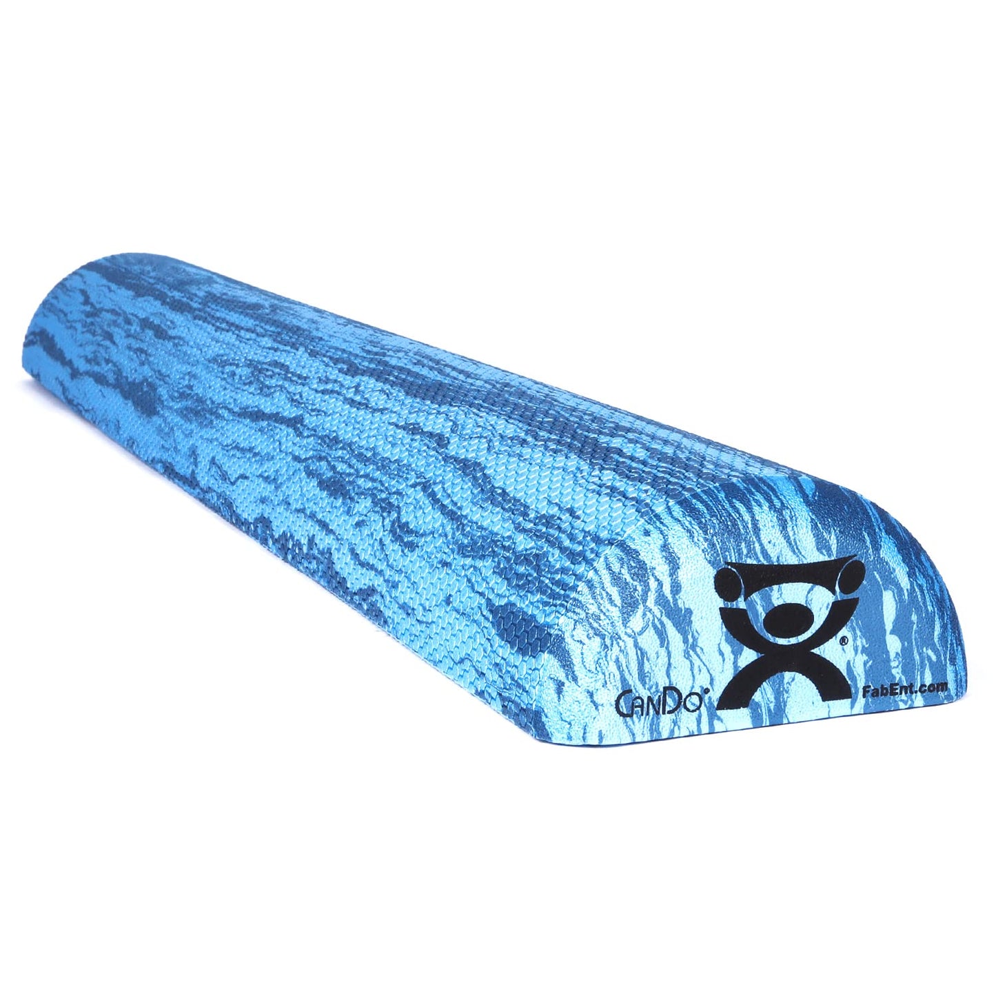 CanDo Blue Marble High Density EVA Foam Roller For Muscle Restoration, Massage Therapy, Sport Recovery, And Physical Therapy. 6" x 36", Half-Round (30-2210)