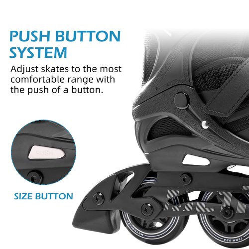 METROLLER Women Inline Skates Men Skates for Adult Female Male Adjustable Inline Skates for Teens Boys and Girls.