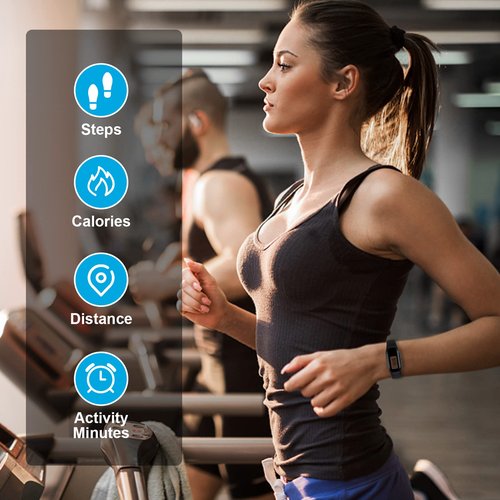 Pedometer for Walking Steps and Miles, Digital Pedometer Fitness Tracker, Step Counter with LCD Display, Black